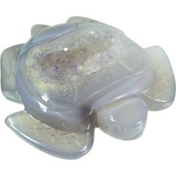 Druzy Agate Figurine - Turtle (Each)