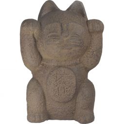 Volcanic Stone Statue - Maneki Neko (Each)