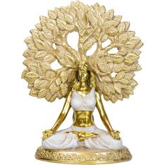 Polyresin Statue Yoga Lady w/Tree of Life (Each)