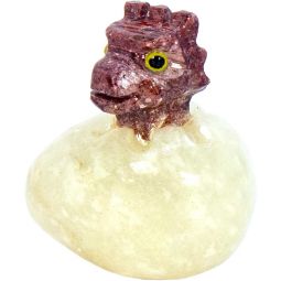 Spirit Animal 1.25-inch Dragon Egg Dolomite (Pack of 5)