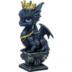 Polyresin Medieval Baby Dragon w/ Crown (Each)