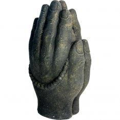 Volcanic Stone Incense Holder Mala Praying Hands (Each)