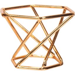 Metal Gemstone Sphere Stand Twist - Copper (Each)