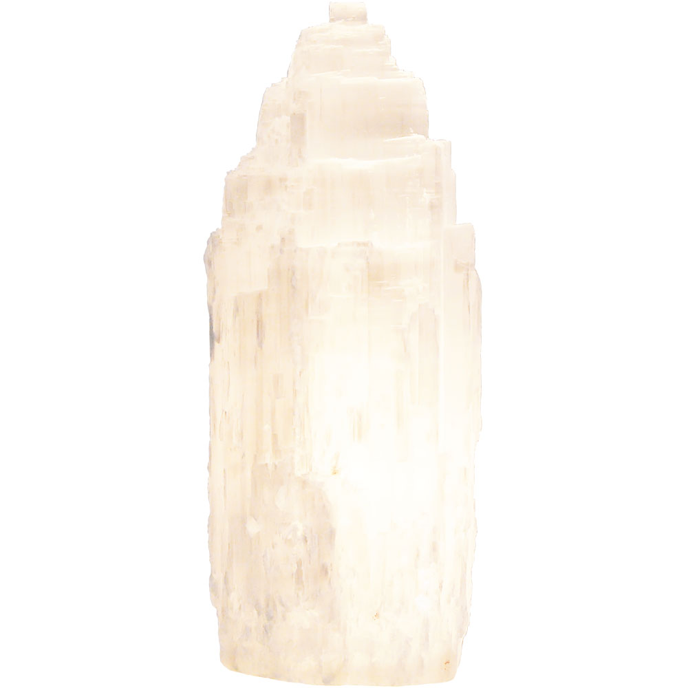 Electric White Selenite LAMP 5-6-inch (Each)