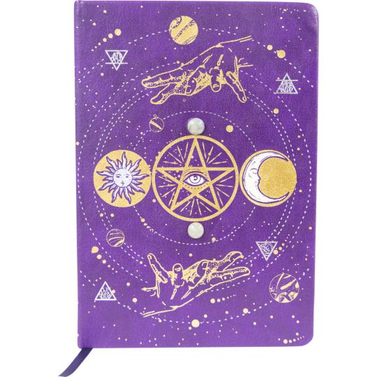 Vegan Leather Crystal Journal w/ Bag - Tarot (Each)