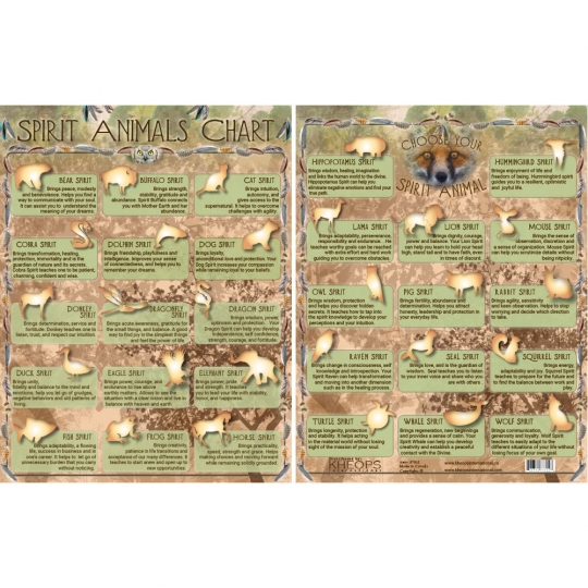 Information Chart English Spirit Animals (Each)
