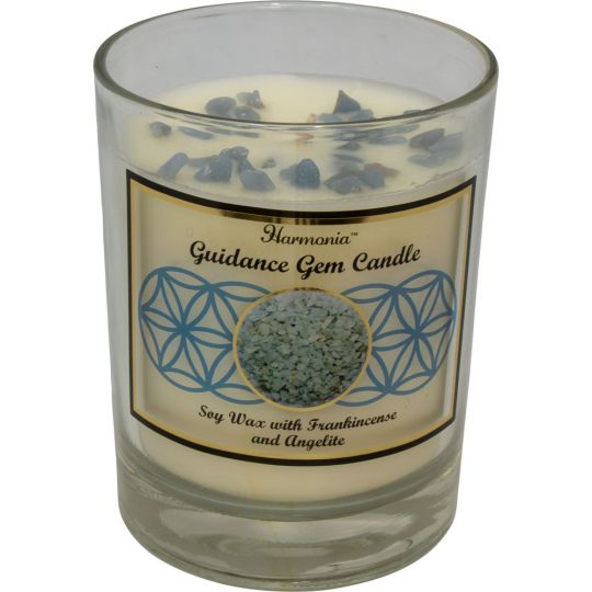 Harmonia Soy Gem Candle - Guidance Angelite (Each)
