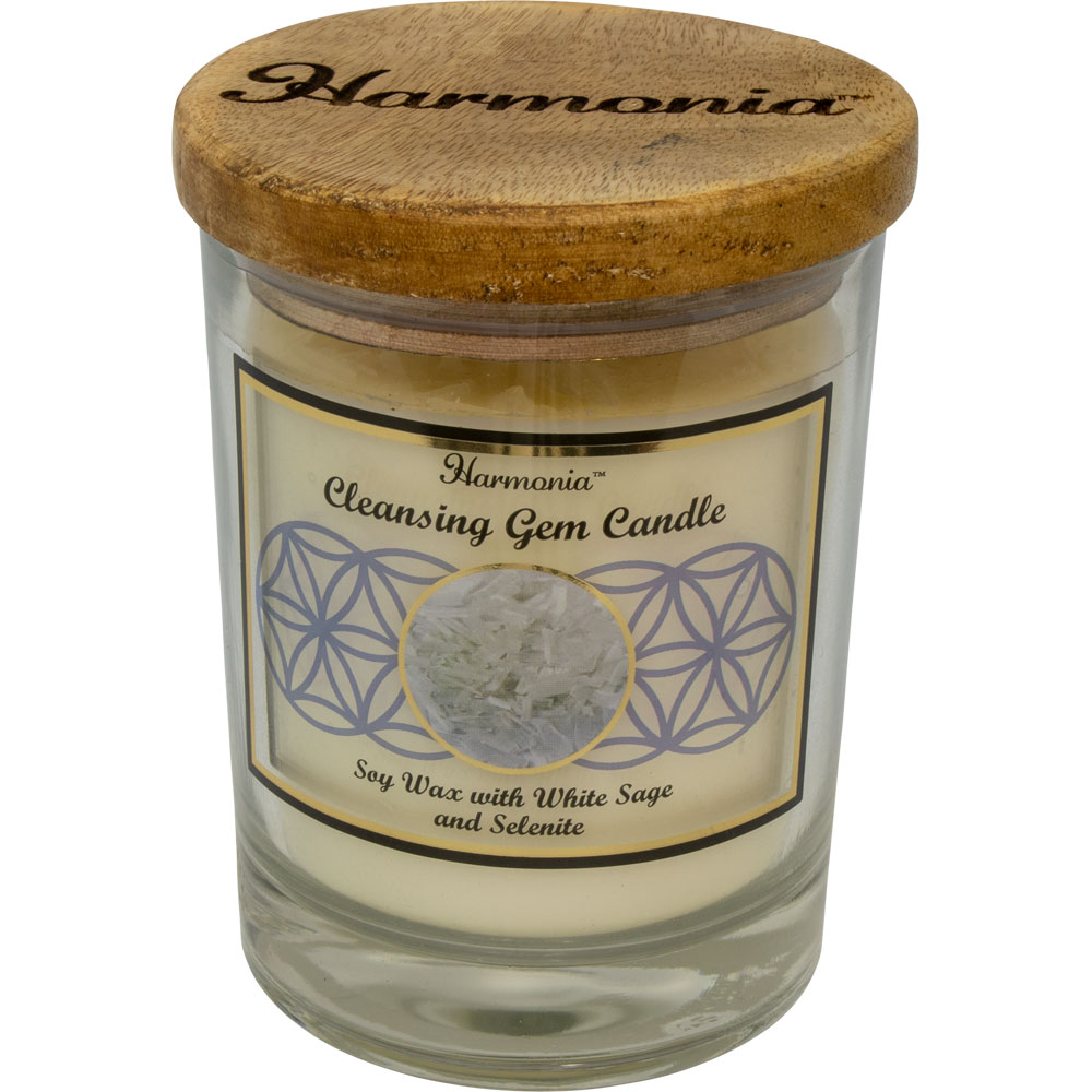 Harmonia Soy Gem CANDLE - Cleansing Selenite (Each)