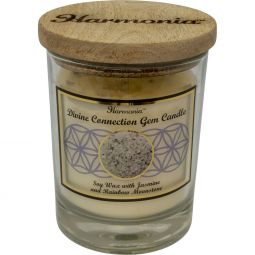 Harmonia Soy Gem Candle - Divine Connection Rainbow Moonstone (Each)