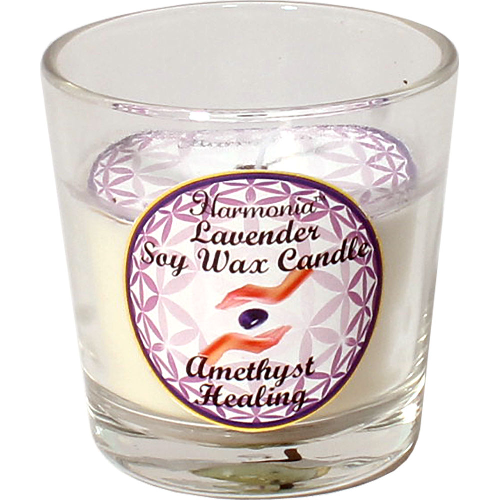 Harmonia SOY Gem Votive CANDLE - Healing Amethyst (Pack of 6)