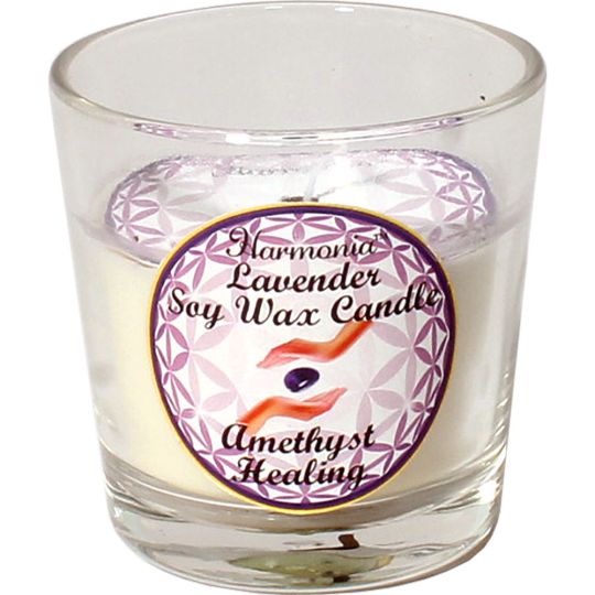 Harmonia Soy Gem Votive Candle - Healing Amethyst (Pack of 6)
