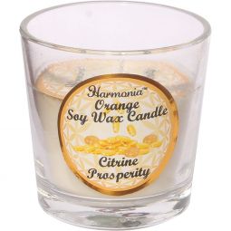 Harmonia Soy Gem Votive Candle - Prosperity Citrine (Pack of 6)