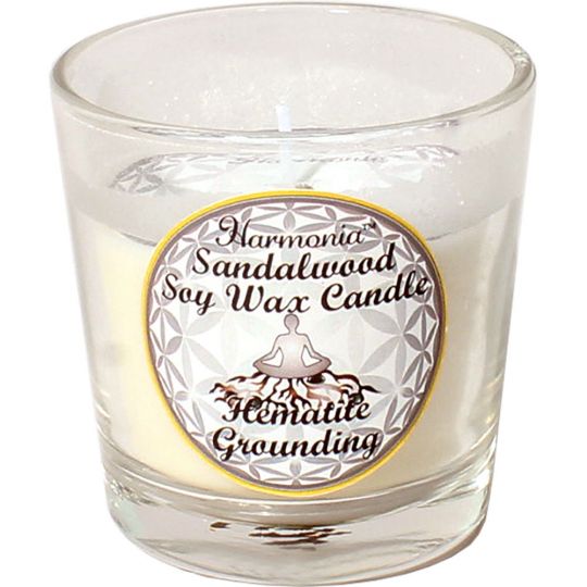 Harmonia Soy Gem Votive Candle - Grounding Hematite (Pack of 6)