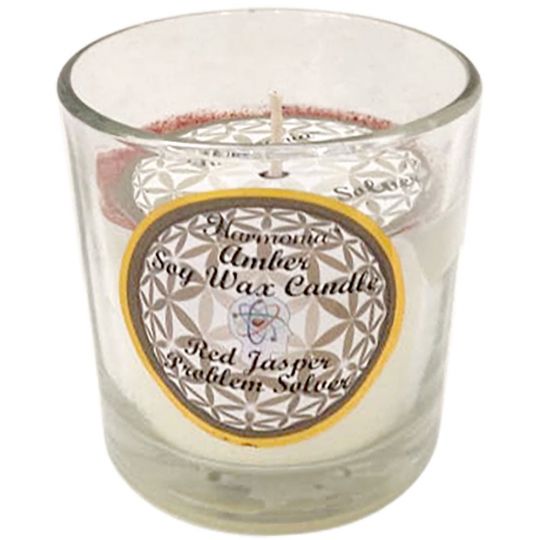 Harmonia Soy Gem Votive Candle - Problem Solver Tiger Eye (Pack of 6)