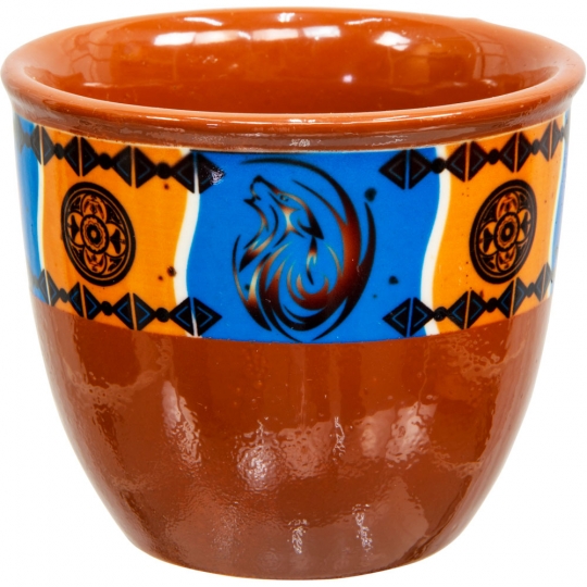 Small Ceramic Smudge Pot - Native (Each)