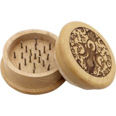 Wood Herb Grinder - Goddess (Each)