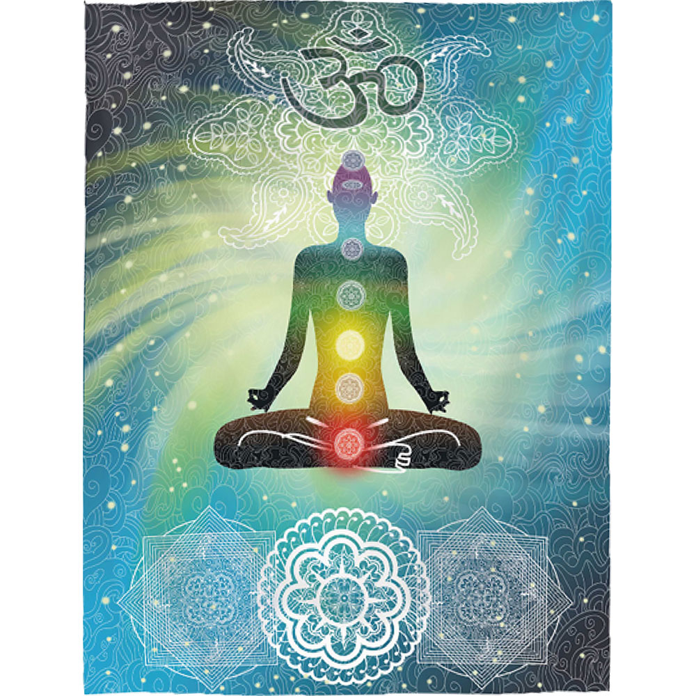 (Unavailable)Polyester TAPESTRY - Om Chakra (Each)