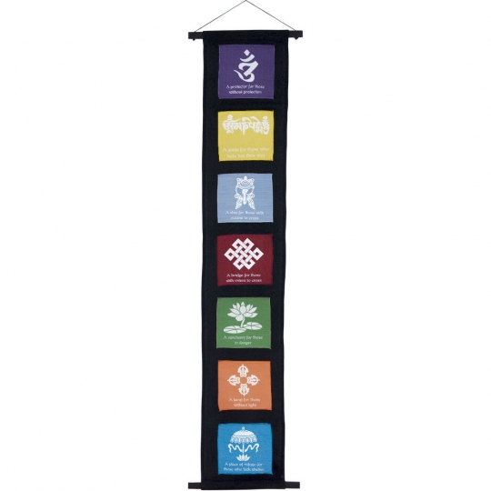 Cotton Flaps Banner Tibetan Prayer (Each)