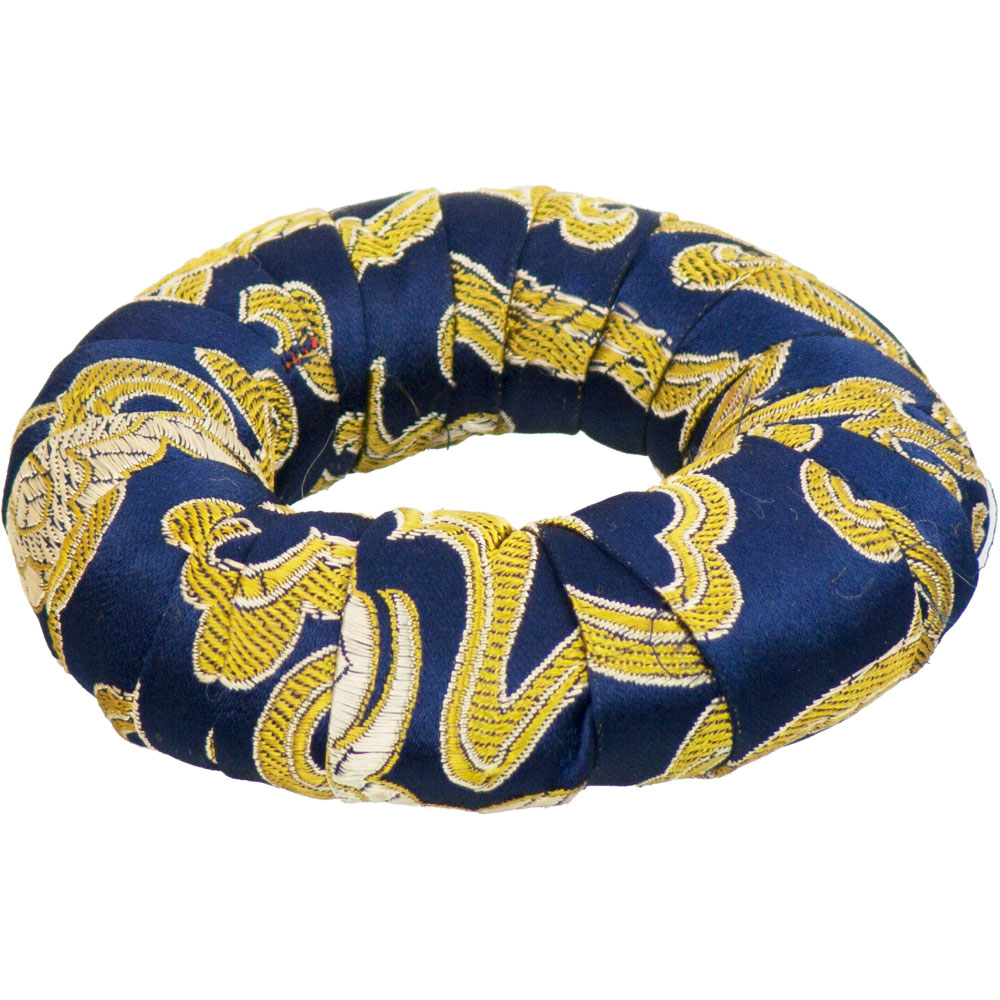 Singing Bowl Cushion 2-inch Satin Brocade RING  Asstd Colors (each)