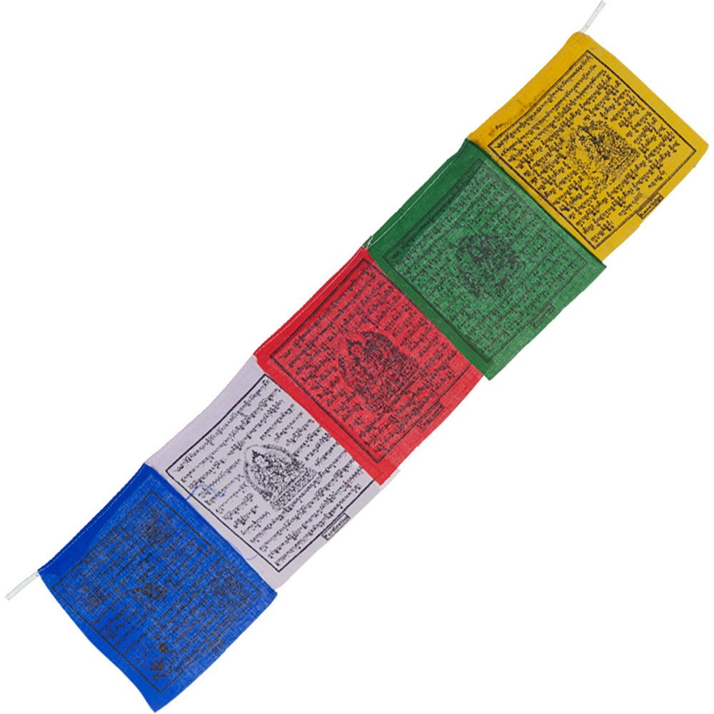 Tibetan Prayer FLAG 10 Flaps Traditional  (pack of 5)