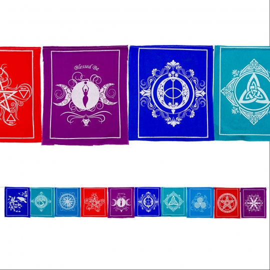 Tibetan Prayer Flags Pagan (Each)