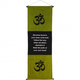 Cotton Inspirational Banner - Path of your Heart (Each)