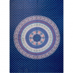 (DISC)Cotton Single Tapestry Earth Mandala (Each)