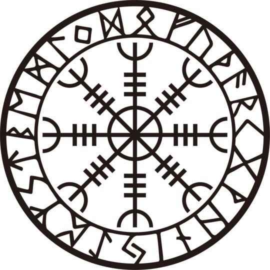 Wall Decal - Helm of Awe w/ Runes (Each)