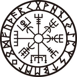 Wall Decal - Vegvisir w/ Runes (Each)