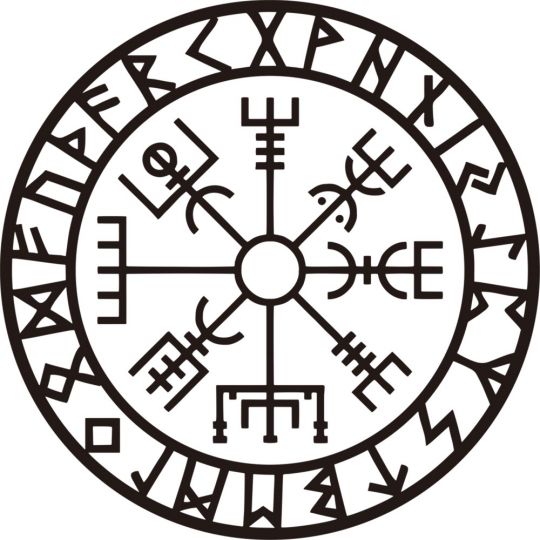 Wall Decal - Vegvisir w/ Runes (Each)