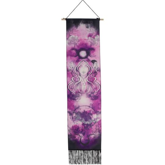 Linen Banner w/ Fringe - Triple Goddess (Each)