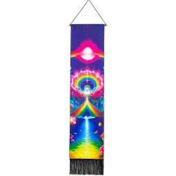 Linen Banner w/ Fringe - Shambhala (Each)