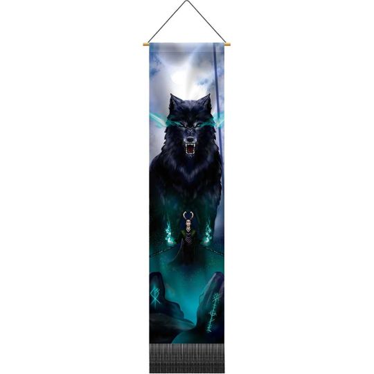 Linen Banner w/ Fringe - Fenrir (Each)