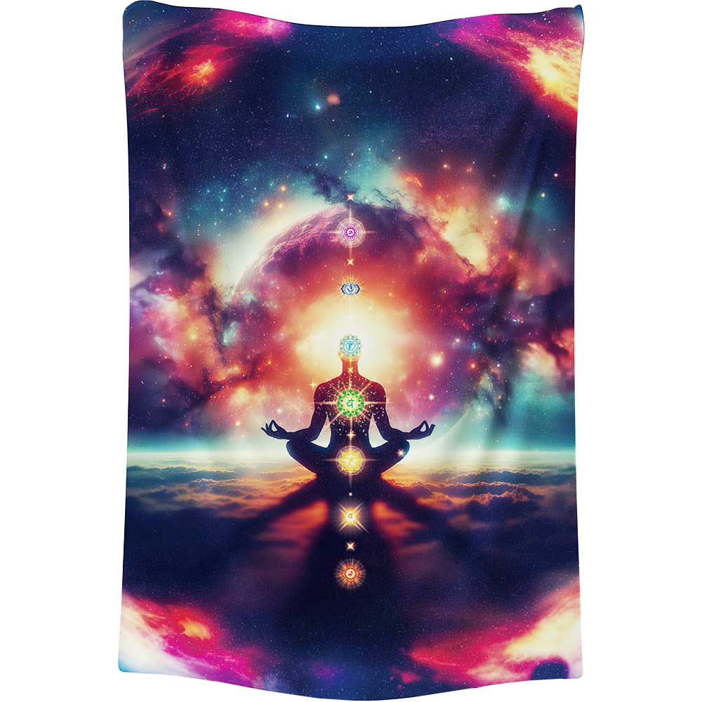 Polyester TAPESTRY - Chakra Yoga Goddess (Each)