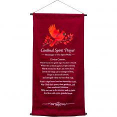 Cotton Inspirational Banner - Cardinal Spirit Prayer (Each)