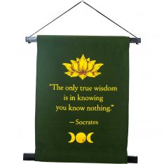Small Cotton Banner - Socrates Quote (Each)