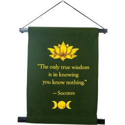 Small Cotton Banner - Socrates Quote (Each)