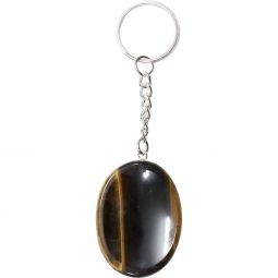 Worry Stone Key Chain - Tiger Eye (Each)