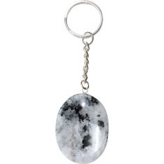 Worry Stone Key Chain - Rainbow Moonstone (Each)