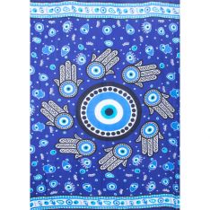 Rayon Sarong - Evil Eye - Indigo (Each)