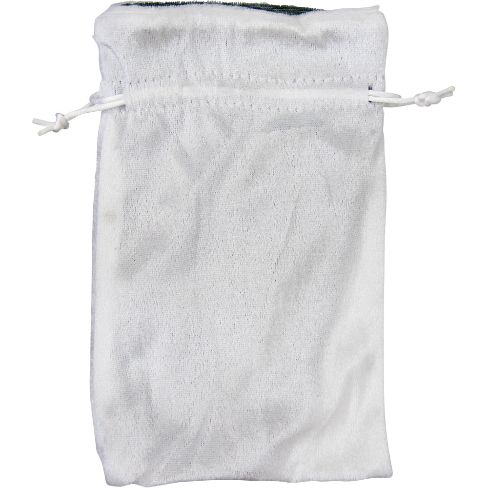 White Velvet BAG w/ Silver Lining (Each)