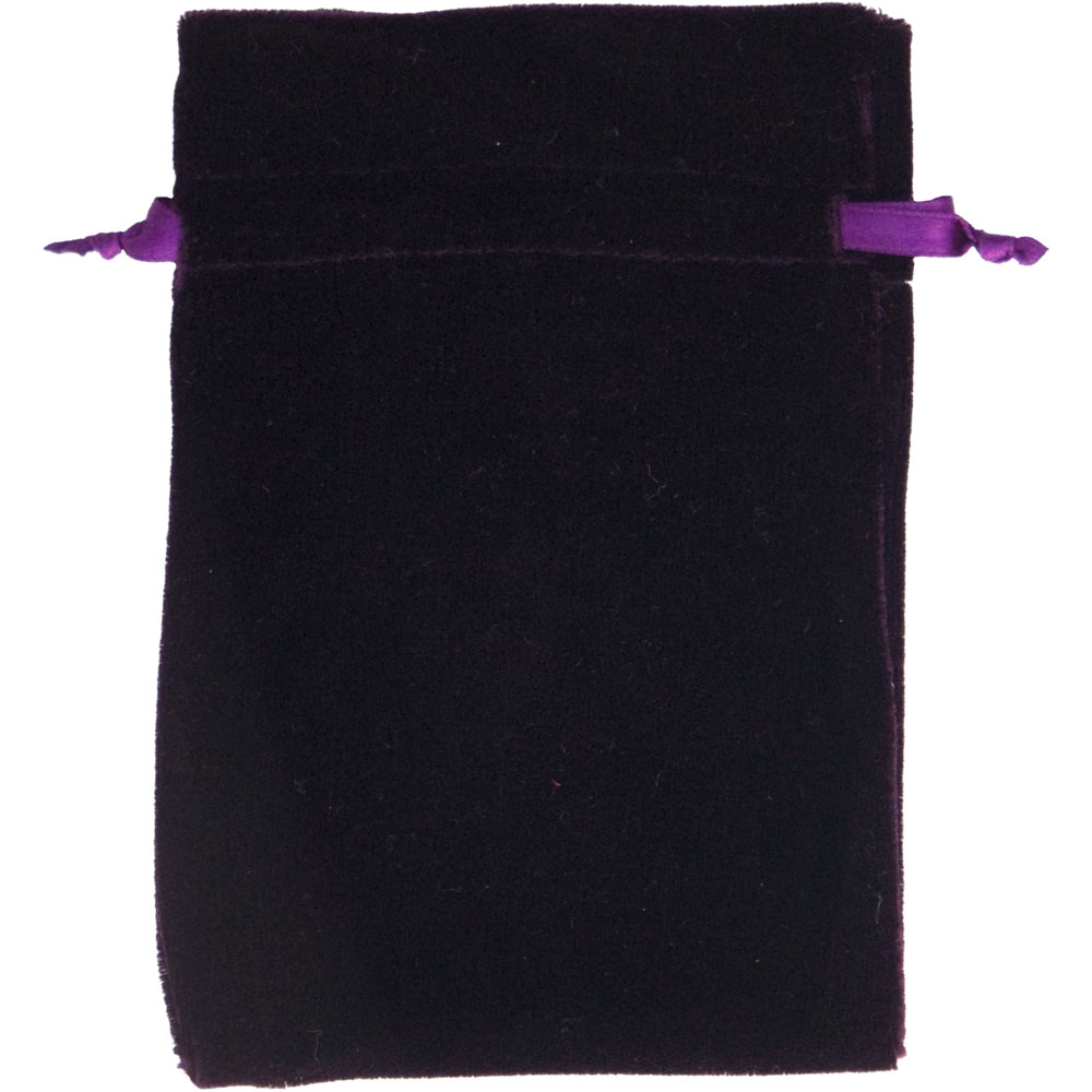 Unlined Velvet BAG 3x4 - Purple (Each)