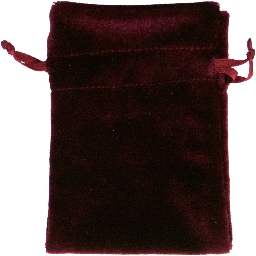 Unlined Velvet BAG 6x9 - Burgundy (Each)