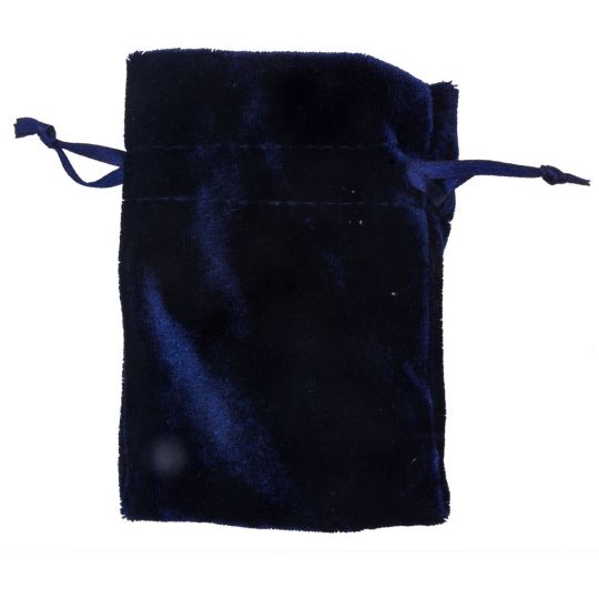 Unlined Velvet Bag 3x4 - Navy (Each)
