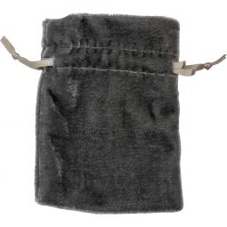 Unlined Velvet Bag 3x4 - Silver (Each)