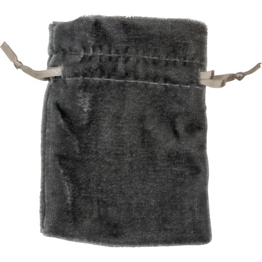 Unlined Velvet Bag 3x4 - Silver (Each)