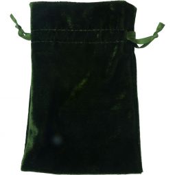 Unlined Velvet Bag 4x6 - Moss (Each)