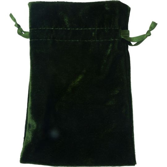 Unlined Velvet Bag 4x6 - Moss (Each)
