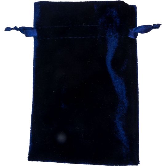 Unlined Velvet Bag 4x6 - Navy (Each)