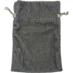 Unlined Velvet Bag 4x6 - Silver (Each)